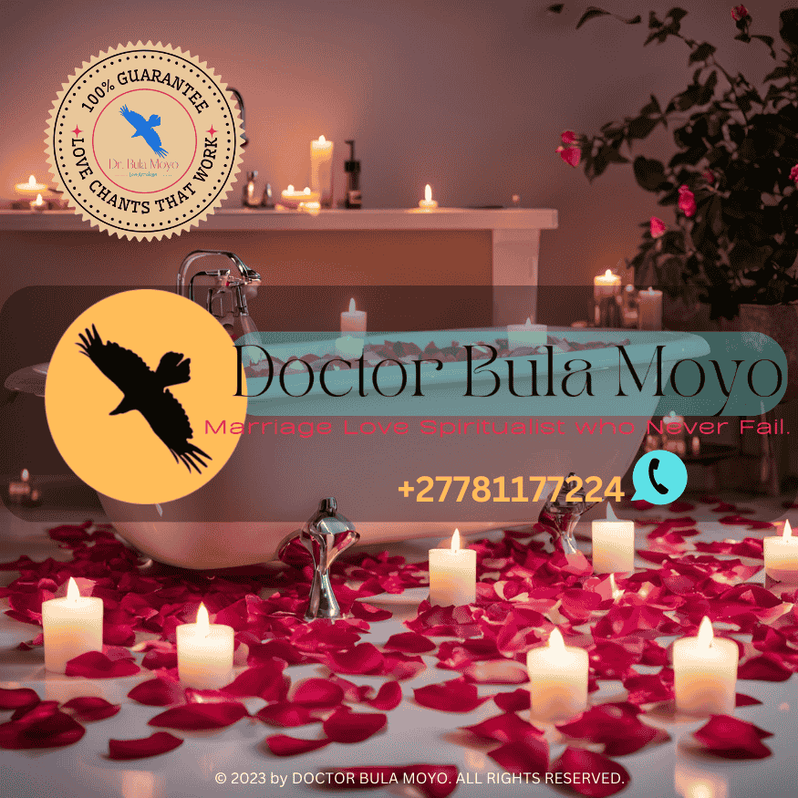 A candlelit love bath with rose petals and essential oils.