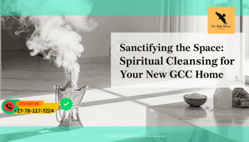 A high-end, sun-drenched minimalist villa interior with white marble floors. In the center of the room, a beautiful silver Mabkhara (incense burner) releases thick white smoke of Frankincense.