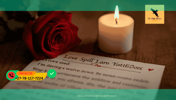 A red rose and a lit candle placed next to a handwritten love spell petition. (5)