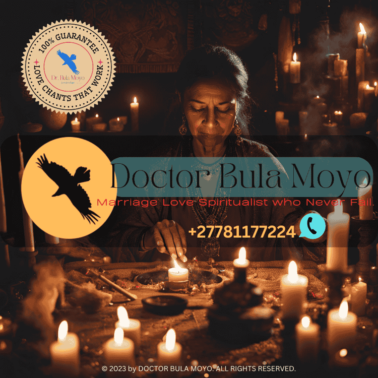 A spiritual healer performing a love spell removal ritual with candles and crystals. (2)