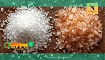 Coarse sea salt and Himalayan salt used for spiritual protection and aura cleansing