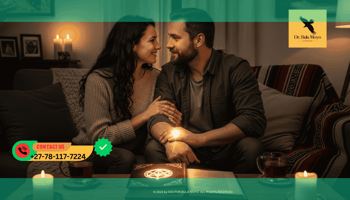 Committed couple enjoying a faithful, secure marriage after a binding spell.