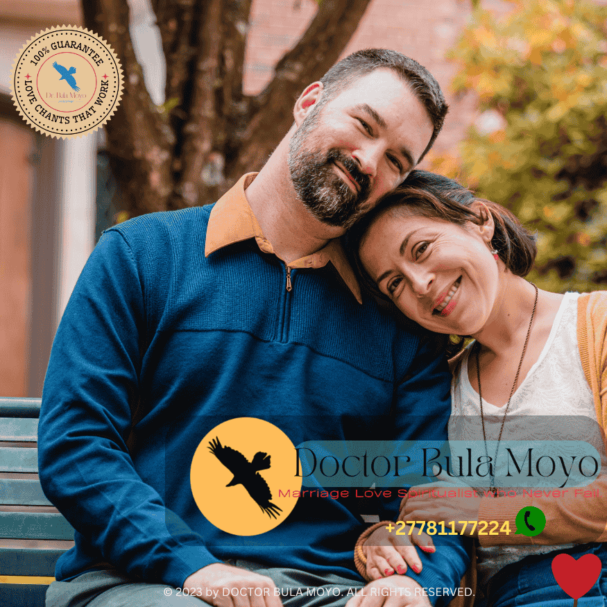 Couple feeling secure and happy after a successful love protection ritual