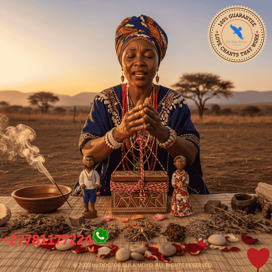 Doctor Bula Moyo performing binding ritual to unite lovers eternally