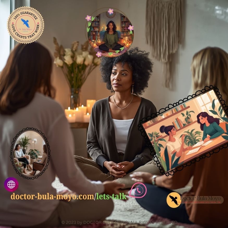 Ethical love spiritual practitioner providing personalized relationship guidance during a consultation