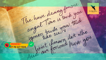 Notebook page with angel numbers written beside a romantic affirmation. (5)