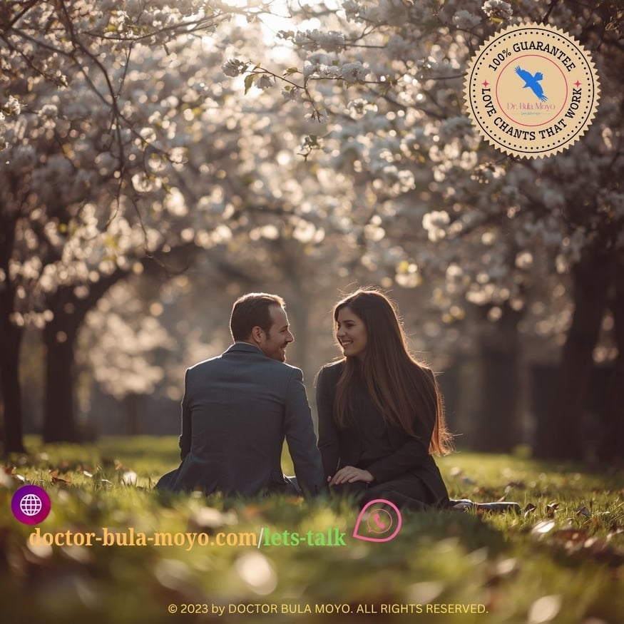 Professional couple discussing relationship healing and spiritual guidance