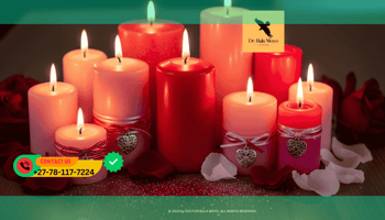 Red and pink candles symbolizing combined passion and self-love spells