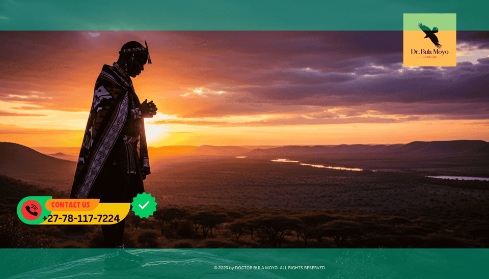 Silhouette of a man looking at a landscape The spiritual journey of Dr. Bula Moyo becoming a traditional African healer (Sangoma).