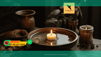 Simple ancestral altar (Umsamo) setup with water and candle for prayer (1)