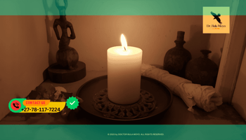 Simple ancestral altar with white candle and water to honor spirits. (1)