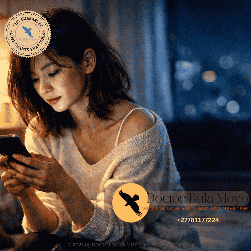 Someone checking social media frequently; late-night texting; watching notifications; indirect communication.