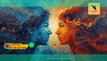 Soulmate connection made possible by spiritually balancing relationship energy.