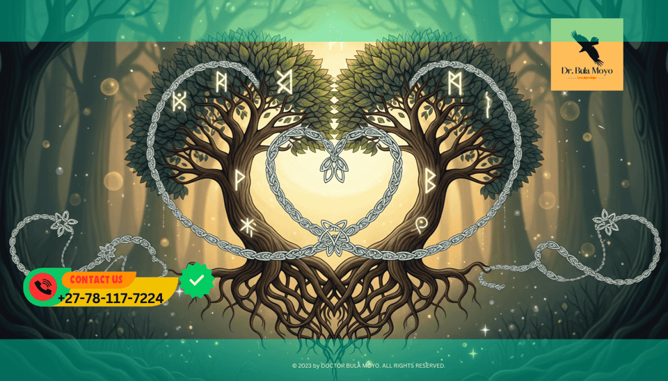 Spiritual binding love ritual symbol representing eternal commitment and fidelity.