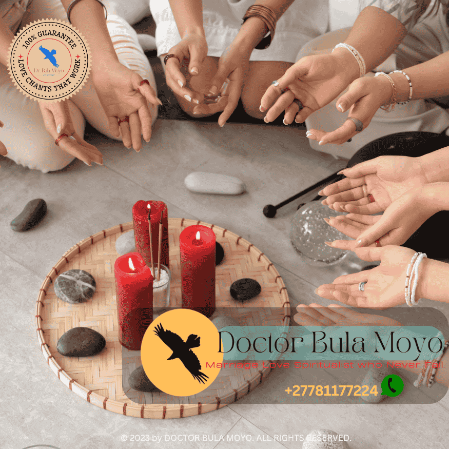 Spiritual circle made of salt with candles – salt cleansing rituals for hex removal spiritual healing