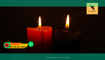 Two candles, one red and one black, symbolizing forced love vs true love (2)