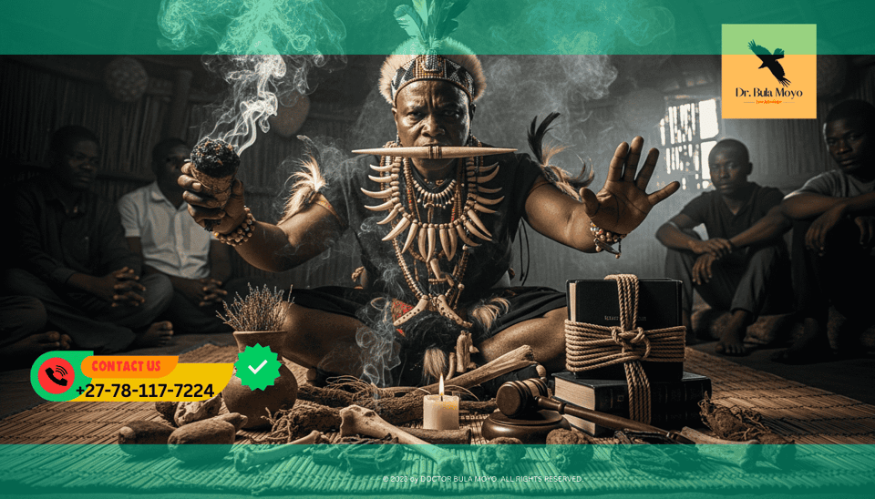 Ukuvala ritual to silence enemies and opposing lawyers in court.