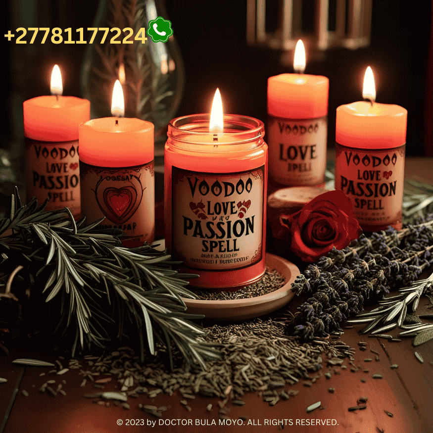 Voodoo Love and Passion Spells with Candles and Herbs