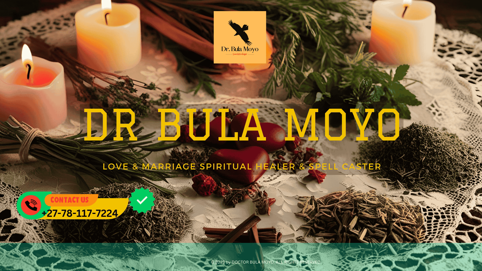 A collection of herbs used for love and marriage spells.