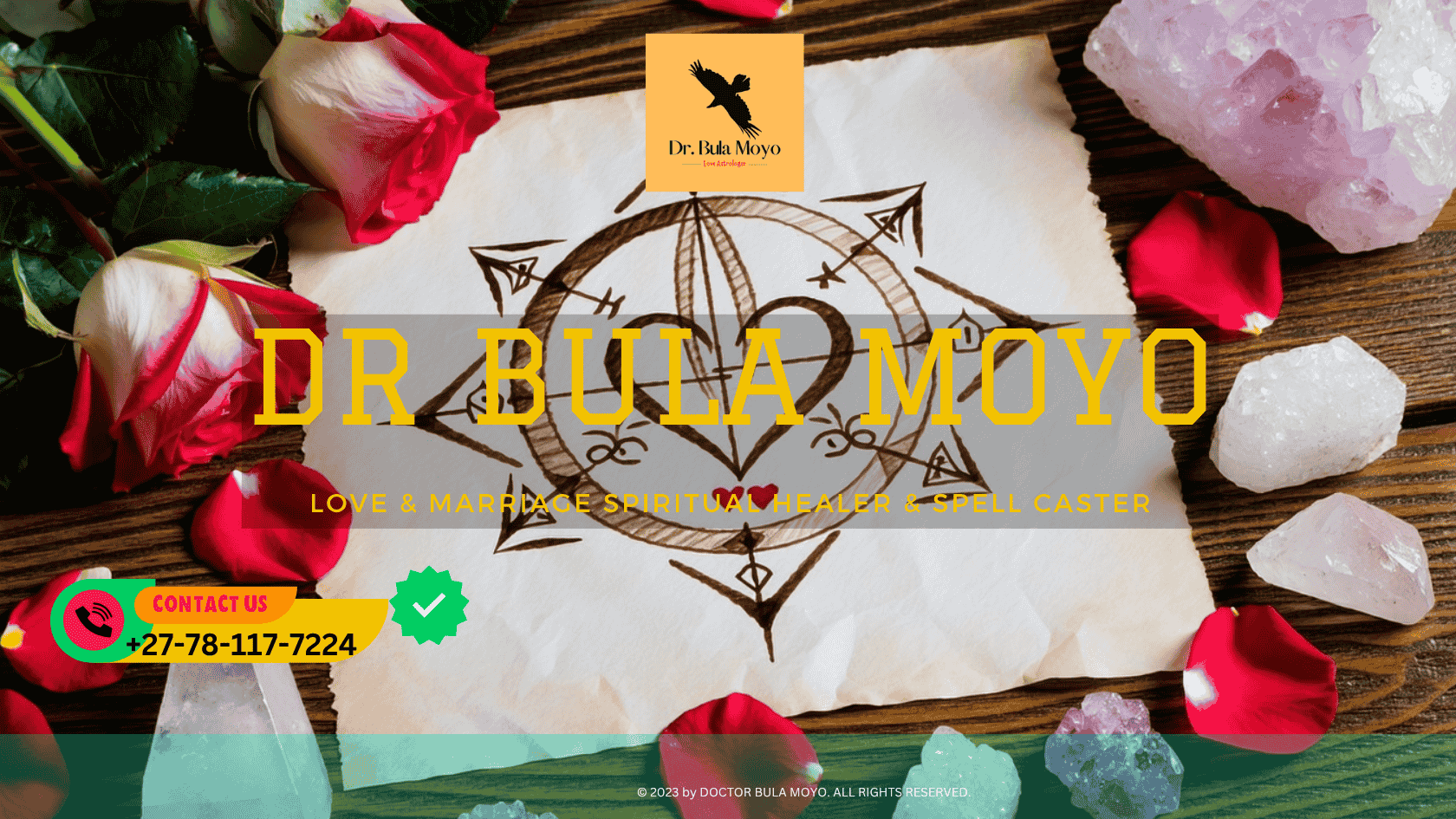 A handcrafted love sigil drawn on parchment surrounded by rose petals and crystals-1