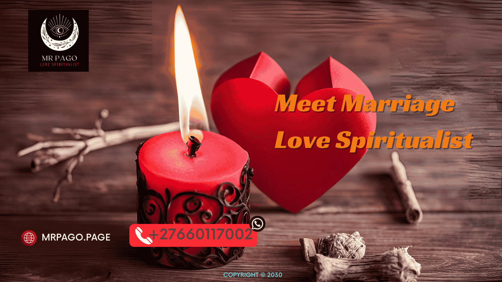 A red paper heart next to a burning candle for a home love spell ritual. (1)