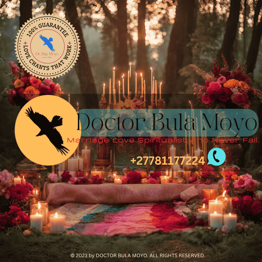 A wedding altar with spiritual offerings and ancestral blessings.