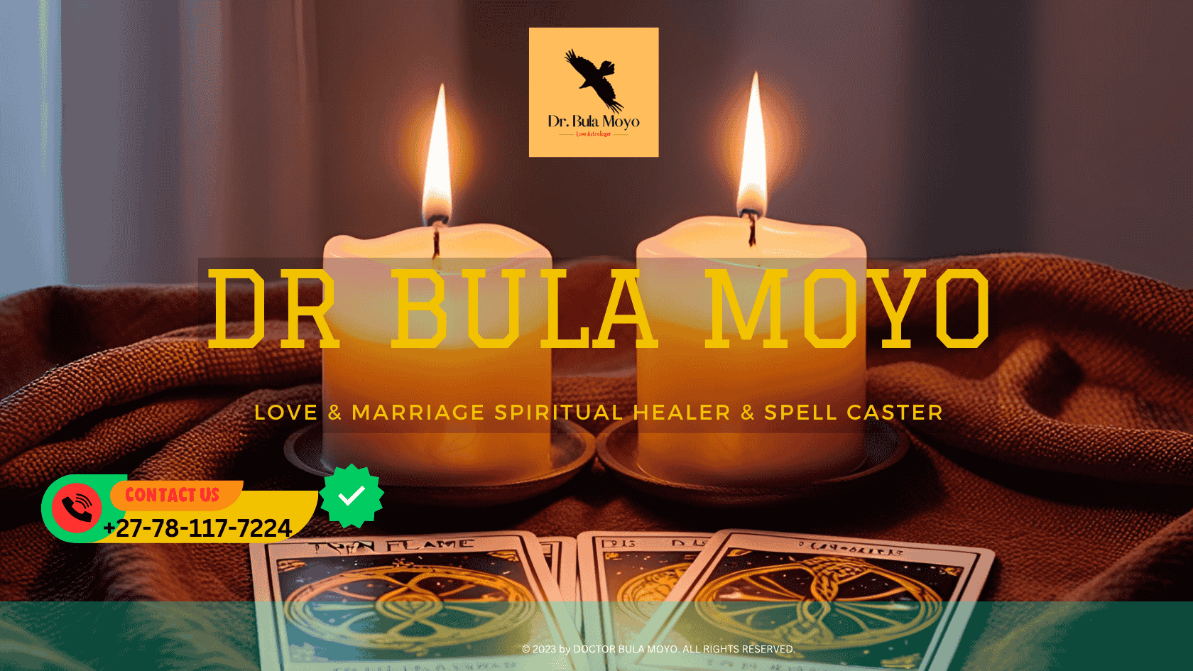 A woman sitting with tarot cards and a mirror, attempting a self-psychic love reading in candlelight (1)