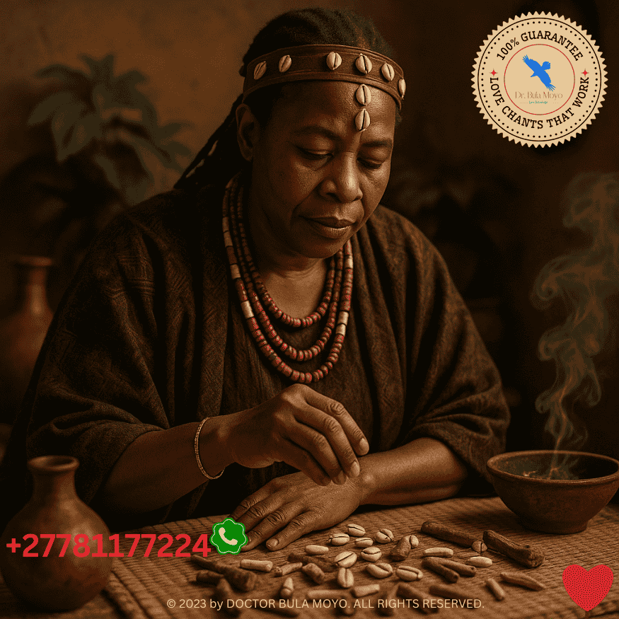 African Spiritual healer interpreting fertility dream signs.