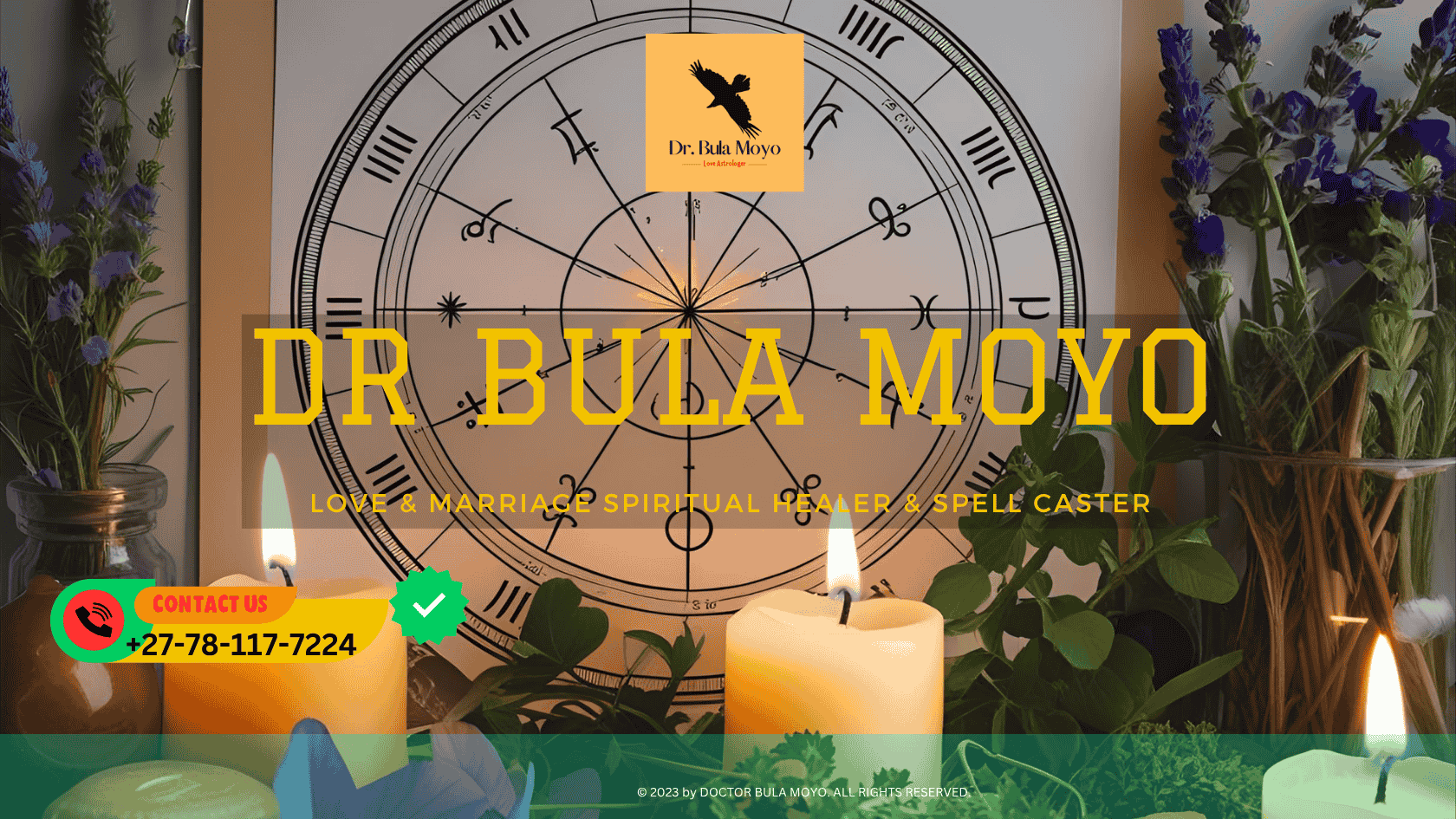 Astrology chart marked with Venus and Saturn symbols alongside ritual candles and healing herbs. (2)