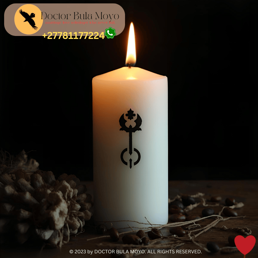Black and white candle spell for removing jinxes from relationships