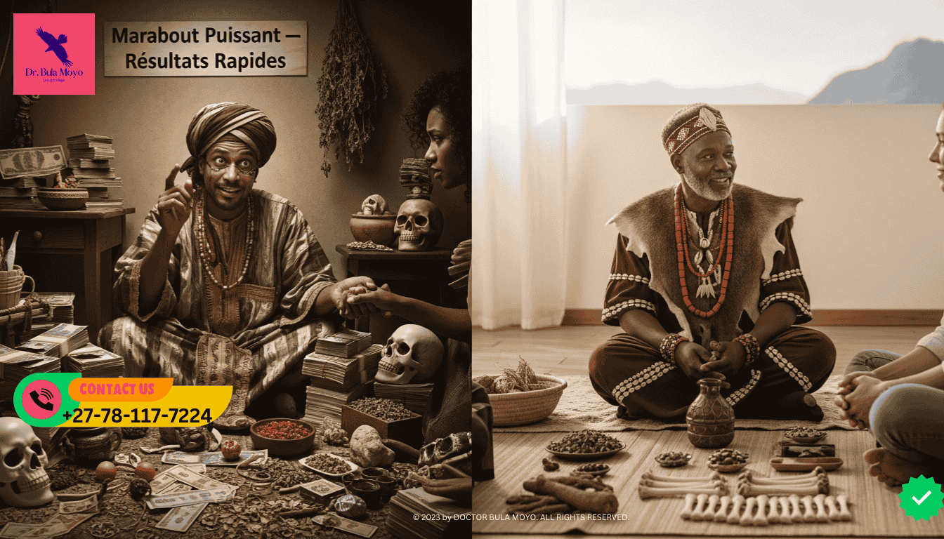 Difference between fake Marabout scams and ethical Sangoma healing.