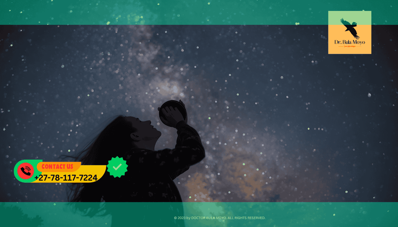 Person looking at a starry sky or compass Using astrology birth charts to find career success and life purpose. (3)