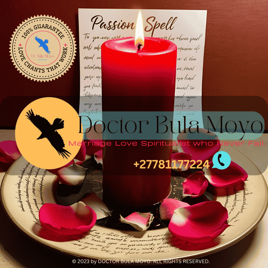Red candle passion spell setup with rose petals and handwritten intention paper (1)