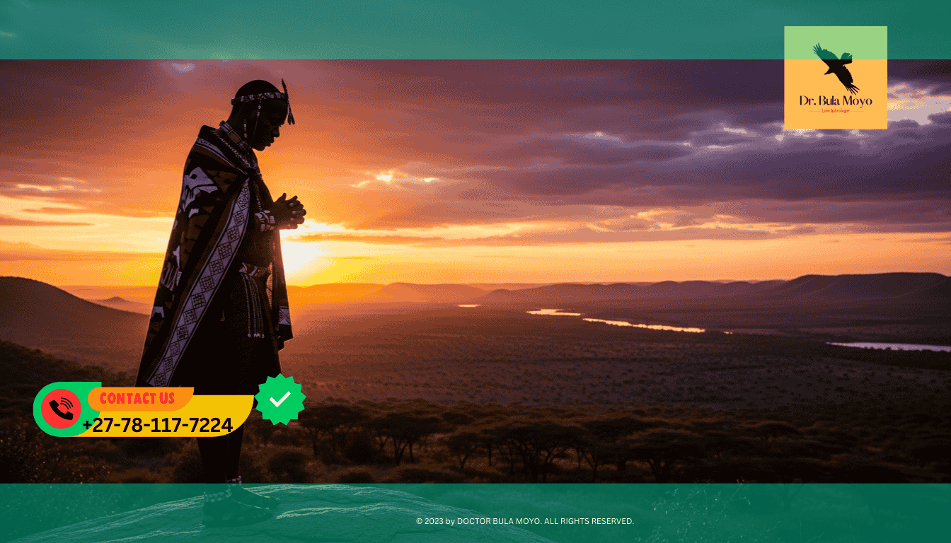 Silhouette of a man looking at a landscape The spiritual journey of Dr. Bula Moyo becoming a traditional African healer (Sangoma).