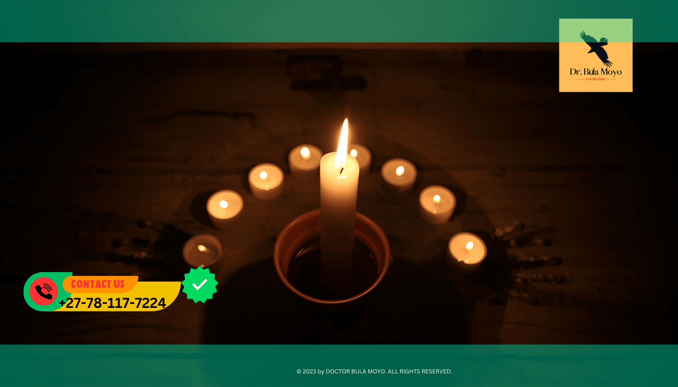 Simple ancestral prayer ritual (Phahla) with white candle and water to attract love.