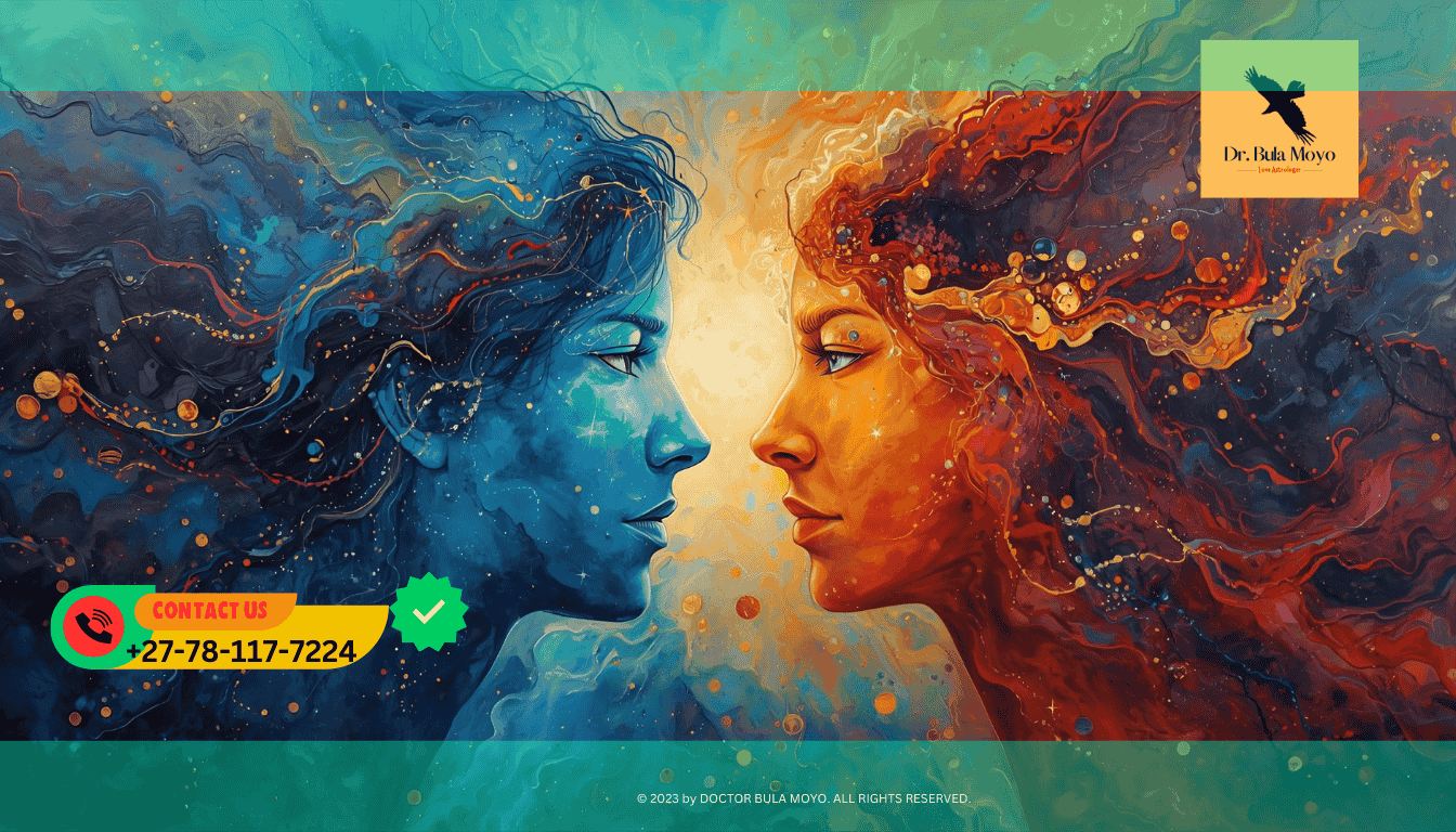 Soulmate connection made possible by spiritually balancing relationship energy.