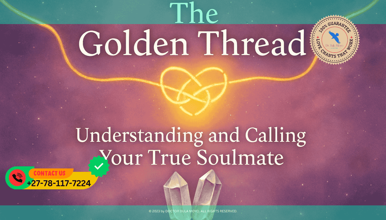 Two separate golden threads emerging from the corners of the image, intertwining in the center to form a glowing knot.