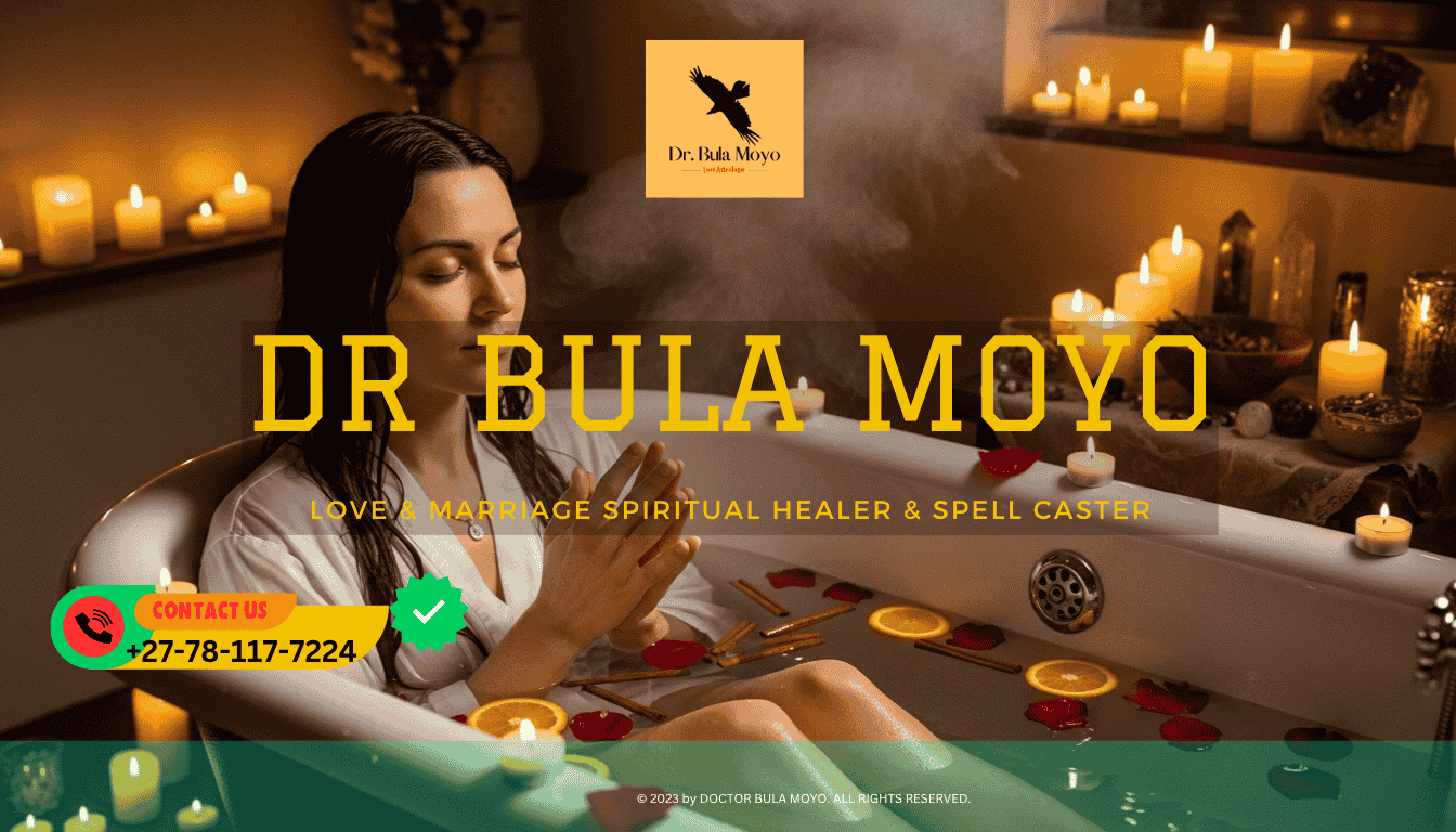 Woman in candlelit bath performing financial karma cleansing ritual with rose petals and cinnamon