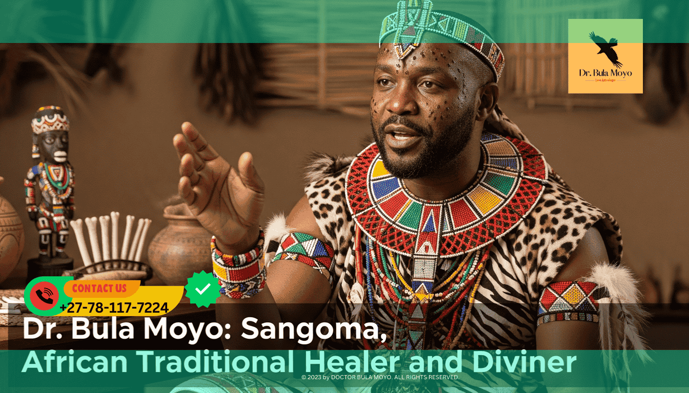 a Sangoma in traditional beadsattire Dr Bula Moyo explaining what a Sangoma is An African Traditional Healer and Diviner.