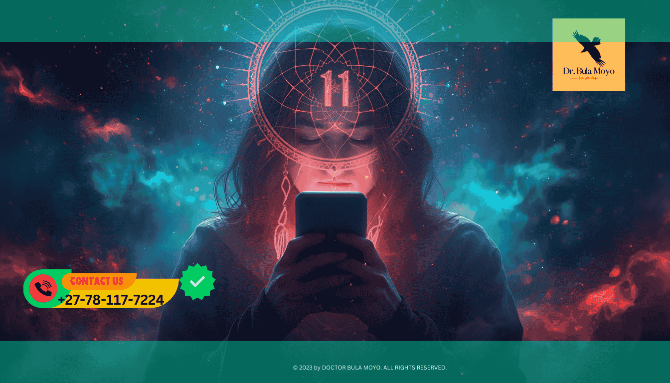 someone looking at a phone, a dreamcatcher, or repeating numbers (1111). (2)